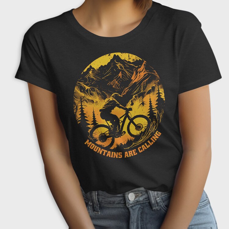 Mountainbike Mountains Are Calling, Tricou Femei