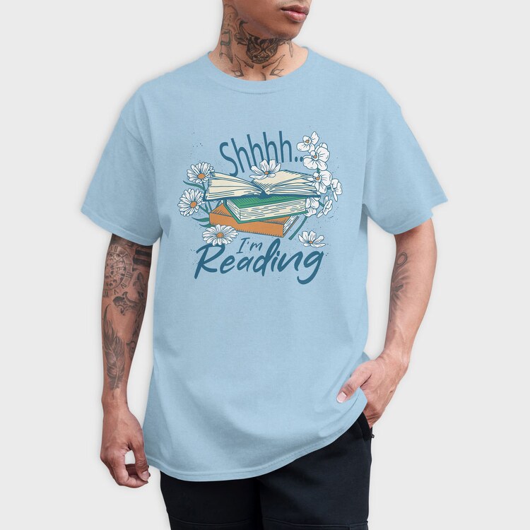 Retro Flower Books, Tricou Barbati (Unisex)