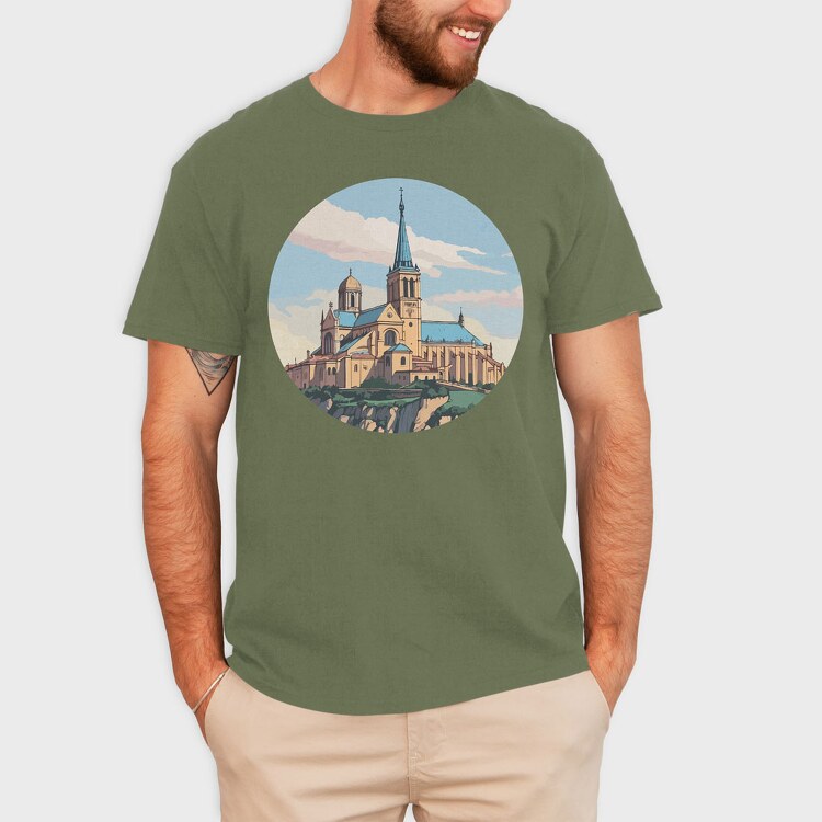 Notre Dame De La Garde, Tricou Barbati (Unisex)