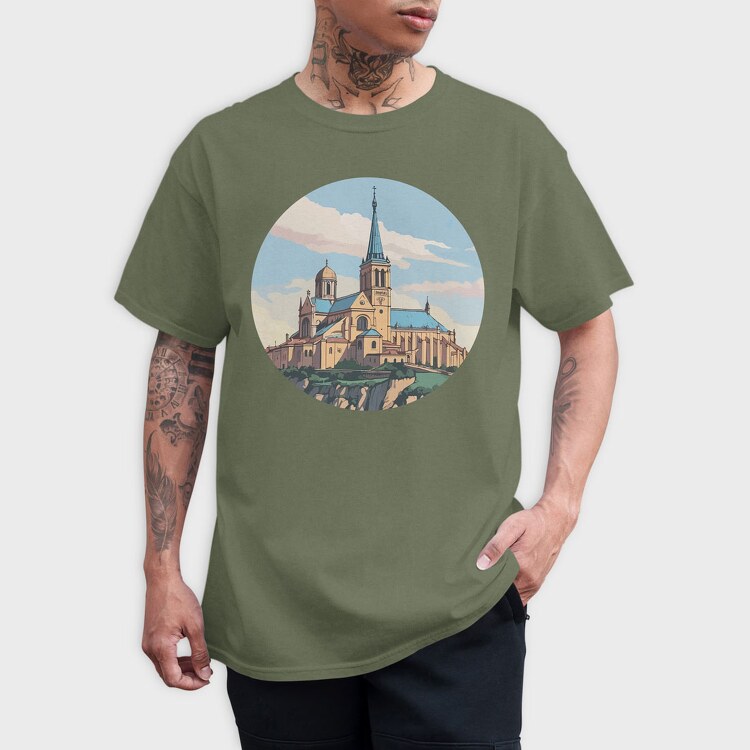 Notre Dame De La Garde, Tricou Barbati (Unisex)