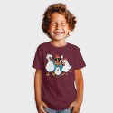 Rooster Cartoon Chickens, Tricou Copii