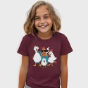 Rooster Cartoon Chickens, Tricou Copii