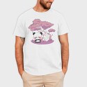 Panda Sakura Kawaii, Tricou Barbati (Unisex)