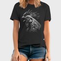 Rooster Head Monochrome, Tricou Barbati (Unisex)