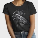 Rooster Head Monochrome, Tricou Femei