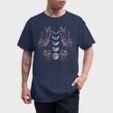 Purple Flowers Dark Moon, Tricou Barbati (Unisex)