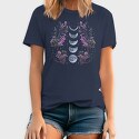 Purple Flowers Dark Moon, Tricou Barbati (Unisex)
