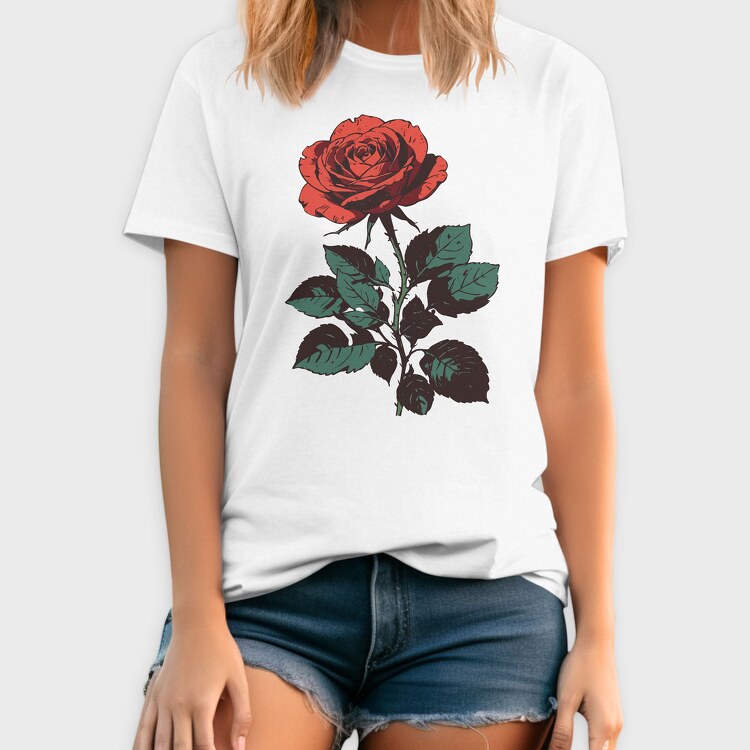 Rose Draw, Tricou Barbati (Unisex)