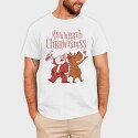 Santa and Deer Drunk, Tricou Barbati (Unisex)
