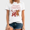 Santa and Deer Drunk, Tricou Barbati (Unisex)