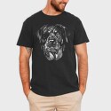 Rottweiler Eyepatch Portrait, Tricou Barbati (Unisex)