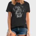 Rottweiler Eyepatch Portrait, Tricou Barbati (Unisex)