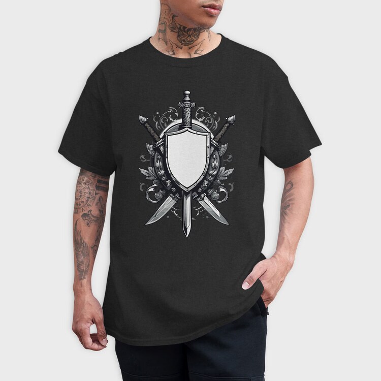 Shield and Sword, Tricou Barbati (Unisex)