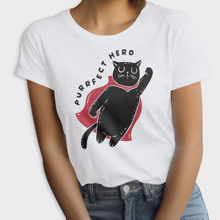 Purrfect Hero, Tricou Femei