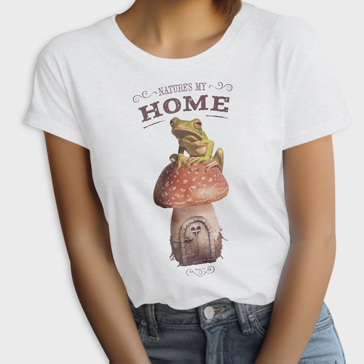 Nature Is My Home Frog, Tricou Femei