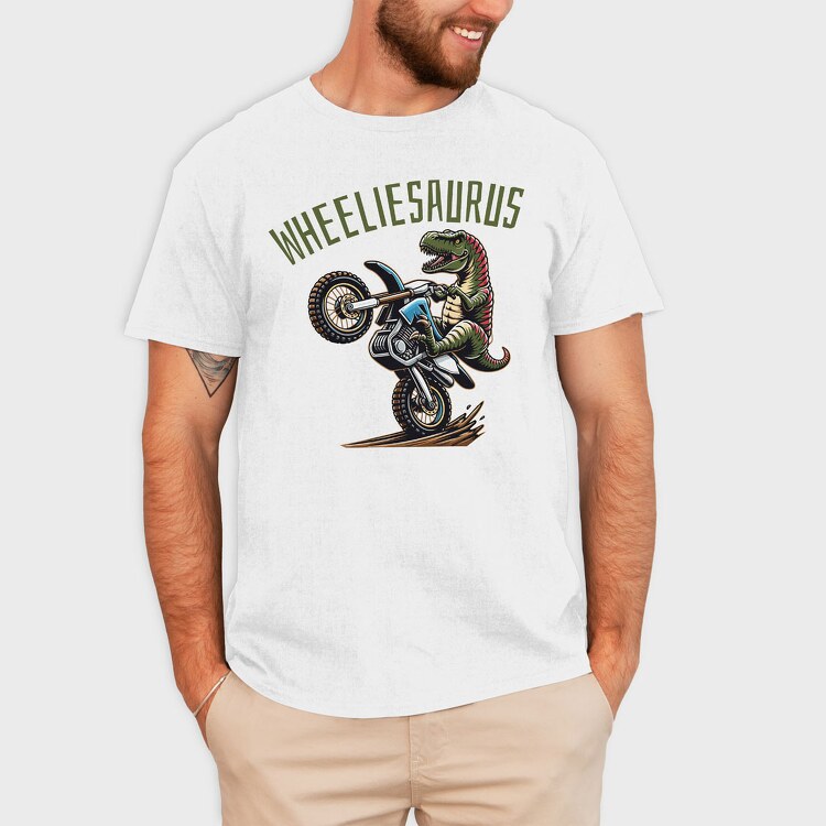 Wheeliesaurus, Tricou Barbati (Unisex)