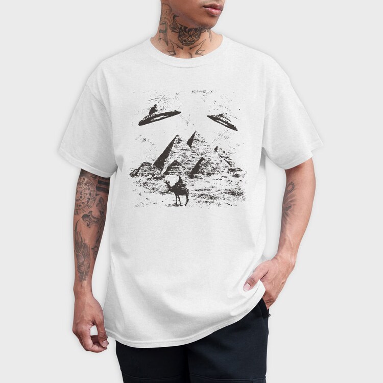 Pyramid Ufo, Tricou Barbati (Unisex)