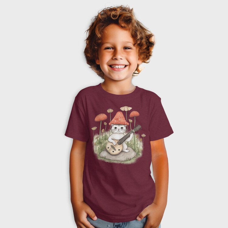 Shroom Hat Cat, Tricou Copii
