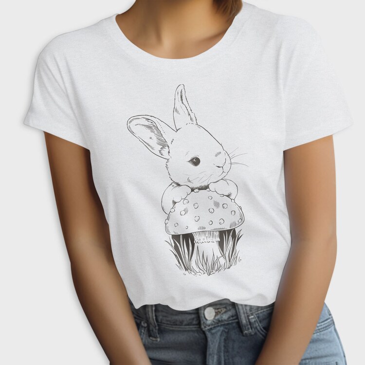 Rabbit and Mushroom, Tricou Femei