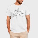 Rabbit Middle Finger, Tricou Barbati (Unisex)