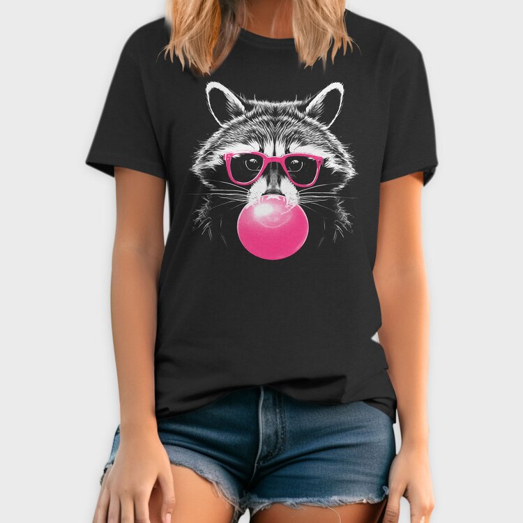 Raccoon Bubblegum, Tricou Barbati (Unisex)