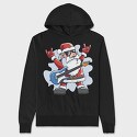 Santa Claus Rocker, Hanorac Oversize Barbati (Unisex)