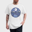 Signpost Mountain Night, Tricou Barbati (Unisex)