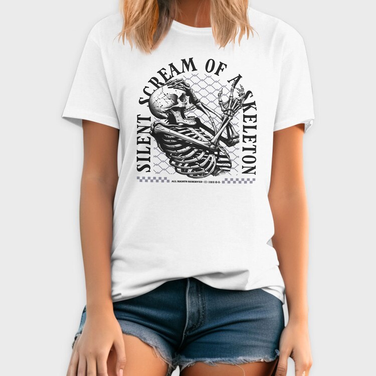 Silent Scream of a Skeleton, Tricou Barbati (Unisex)