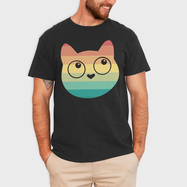Retrocat, Tricou Barbati (Unisex)