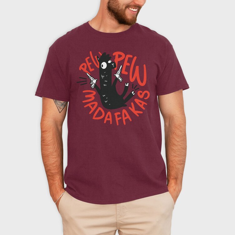 Pew Pew Llama, Tricou Barbati (Unisex)