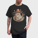 Mushroom Cat Hat, Tricou Barbati (Unisex)