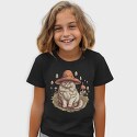Mushroom Cat Hat, Tricou Copii