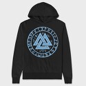 Runes Viking Valknut, Hanorac Oversize Barbati (Unisex)