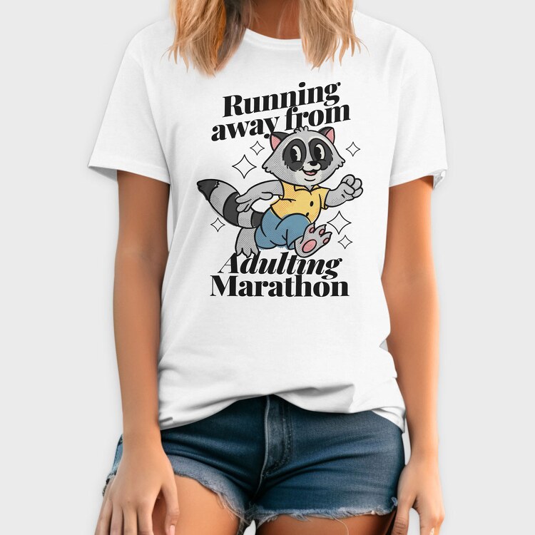 Running Away From Adulting, Tricou Barbati (Unisex)