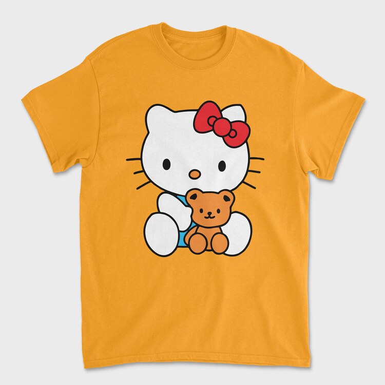 Cartoon Retro Hello Kitty 5, Tricou Barbati (Unisex)