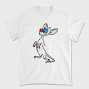 Cartoon Retro Pinky and Cerebro 5, Tricou Barbati (Unisex)