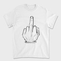 Middle Finger Sketch, Tricou Barbati (Unisex)