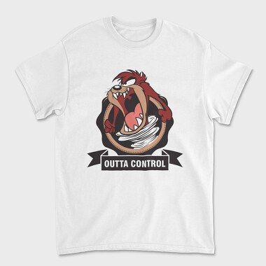 Tasmanian Devil Outta Control, Tricou Barbati (Unisex)