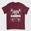 Cats and Gaming, Tricou Barbati (Unisex)