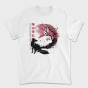 Fox and Sakura Tree, Tricou Barbati (Unisex)