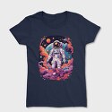 Colorful Astronaut Space, Tricou Femei