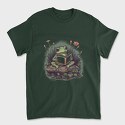 Frog Reading Flowers, Tricou Barbati (Unisex)