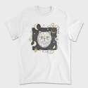 Cosmic White Cat, Tricou Barbati (Unisex)