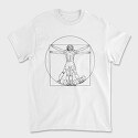 Vitruvian Man Football, Tricou Barbati (Unisex)