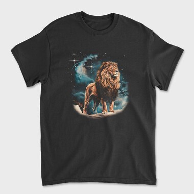 Lion Night Stars, Tricou Barbati (Unisex)