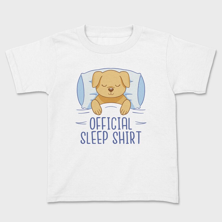 Dog Official Sleep Shirt, Tricou Copii