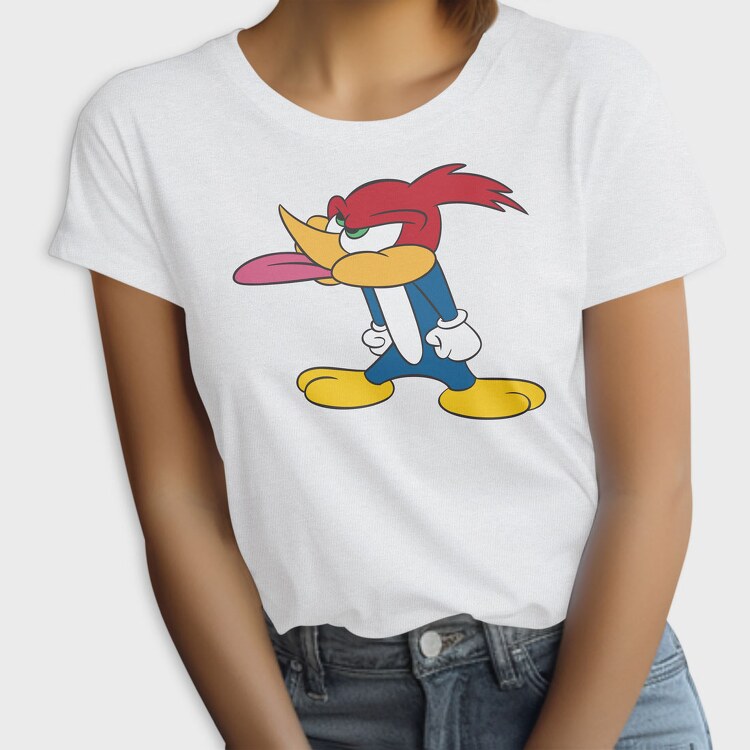Cartoon Retro Woody Woodpecker 1, Tricou Femei