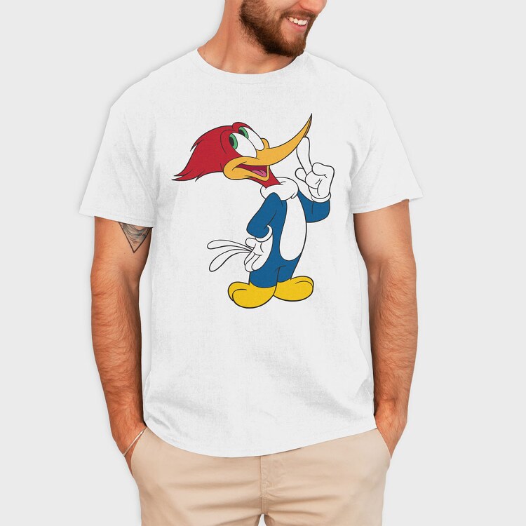Cartoon Retro Woody Woodpecker 2, Tricou Barbati (Unisex)