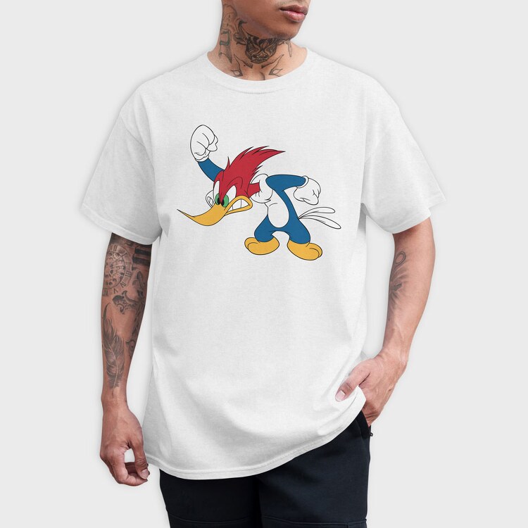 Cartoon Retro Woody Woodpecker 5, Tricou Barbati (Unisex)