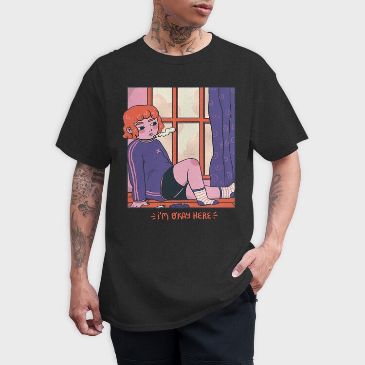 Comfy Chill Girl 4, Tricou Barbati (Unisex)